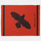 Couverture Polaire Corbeau rouge (Devant (Horizontal))