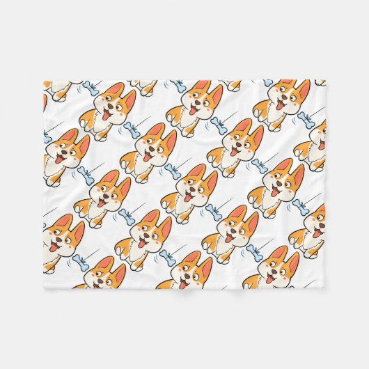 Couverture Polaire Corgi (Devant (Horizontal))
