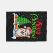 Couverture Polaire Corgi Chien Feux de Noël Feux de Noël Fantastique (Devant (Horizontal))