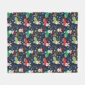 Couverture Polaire Corgi Christmas Sweaters Blanket (Devant (Horizontal))