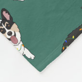 Couverture Polaire Corgi de Noël (Coin)