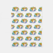 Couverture Polaire Corgi de Pâques (Devant)