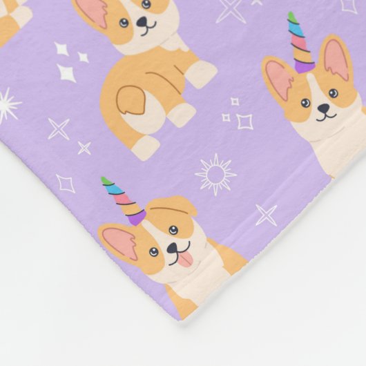 Couverture Polaire Corgi Pups (Coin)