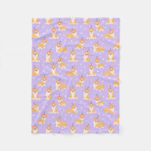 Couverture Polaire Corgi Pups (Devant)