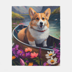 Couverture Polaire Corgi sur une pagaie : Une aventure pittoresque