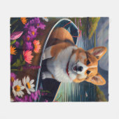 Couverture Polaire Corgi sur une pagaie : une aventure Pittoresque (Devant (Horizontal))