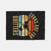 Couverture Polaire Corks Are For Quitters Funny Wine Lover  (Devant (Horizontal))