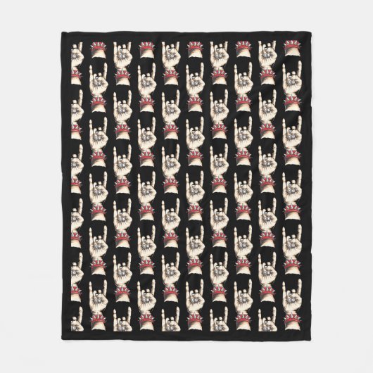 Couverture Polaire Cornes noires (Devant)