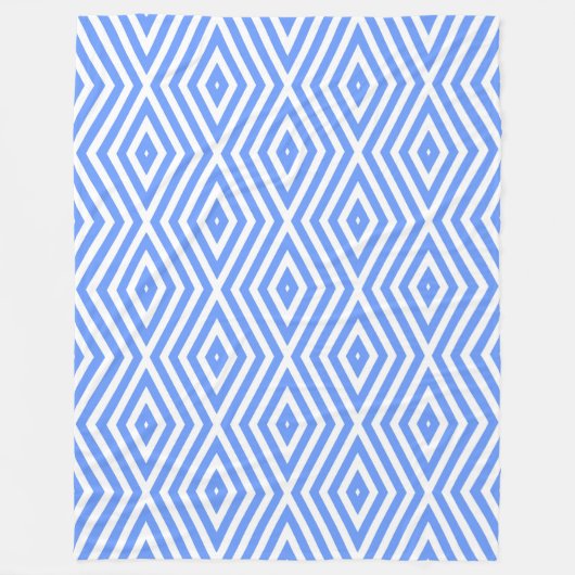 Couverture Polaire Cornflower Blue Moods Diamond Chevrons (Devant)
