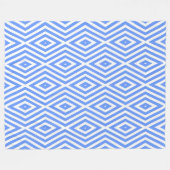 Couverture Polaire Cornflower Blue Moods Diamond Chevrons (Devant (Horizontal))