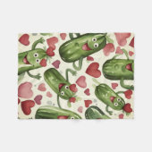 Couverture Polaire Cornichonner avec amour (Devant (Horizontal))