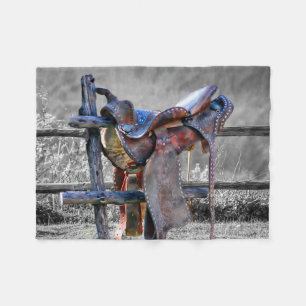 Couverture Polaire Corral Fence Western