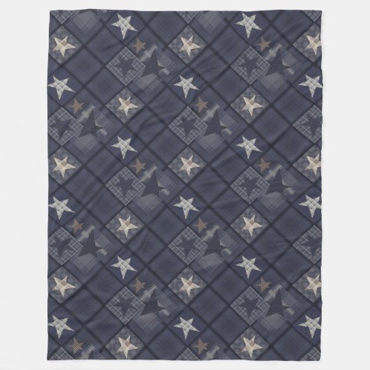 Couverture Polaire Correspondance bleue (Devant)