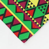 Couverture Polaire Correspondance Kwanzaa Jaune Rouge Noir Vert Moyen (Coin)