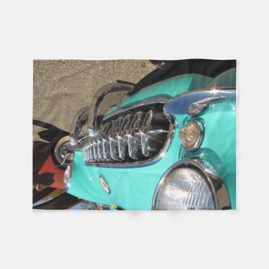 Couverture Polaire Corvette bleue (Devant (Horizontal))