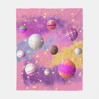Couverture Polaire Cosmic Cotton Bonbon Galaxy