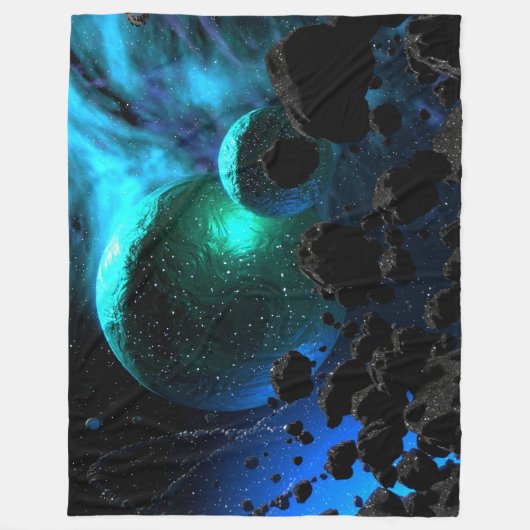 Couverture Polaire Cosmic Nebula Voyage Fleece Blanket (Devant)