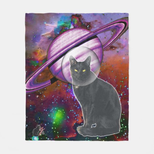 Couverture Polaire Cosmo Space-Cat (Devant)