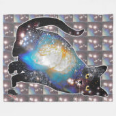 Couverture Polaire Cosmos Espace Dans La Cat Fleece Blanket (Devant (Horizontal))