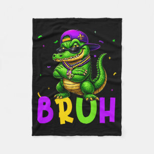 Couverture Polaire Costume Alligator Bruh Mardi Gras Hommes Femmes En