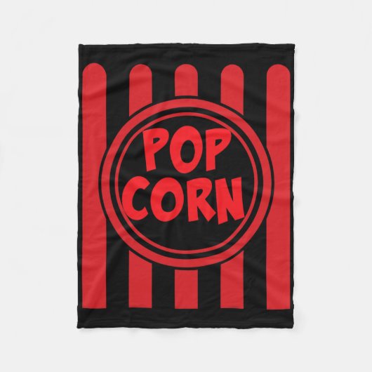 Couverture Polaire Costume de Carnaval Popcorn Chemise Funny Rouge Bl (Devant)