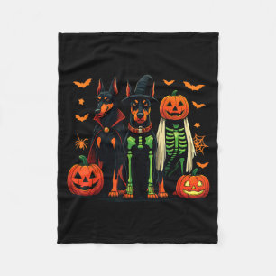 Couverture Polaire Costume de chien drôle de sorcière fantôme momie D