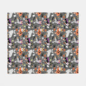 Couverture Polaire Costume de Corgis Halloween drôle (Devant (Horizontal))