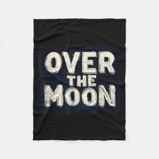 Couverture Polaire Costume de déclaration incroyable sur la lune (Devant)
