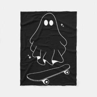 Couverture Polaire Costume de fantôme paresseux Halloween Funny Skate
