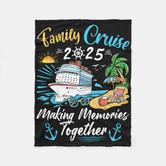Couverture Polaire Costume de fête de croisière en famille Tee (Devant)