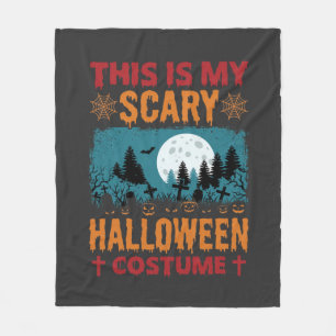 Couverture Polaire Costume de Halloween Effrayant Drôle Graphique Lun