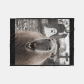 Couverture Polaire Costume de Halloween Fantôme de Capybara Drôle Cap (Devant (Horizontal))