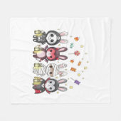 Couverture Polaire Costume de lapin mignon Halloween (Devant (Horizontal))