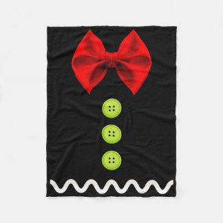 Couverture Polaire Costume de Noël en pain d'épices pour enfants et a