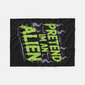 Couverture Polaire Costume d'extraterrestre (Devant (Horizontal))