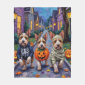Couverture Polaire Costume d'Halloween de Biewer Terrier Trick ou Tri (Devant)