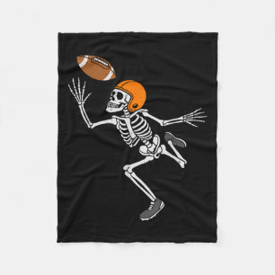 Couverture Polaire Costume d'Halloween de football de squelette pour