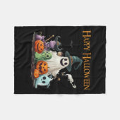 Couverture Polaire Costume d'Halloween Ghost mignon Joyeux Fantôme d' (Devant (Horizontal))