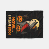 Couverture Polaire Costume d'Halloween Wolf amusant - Comment Je Veux (Devant (Horizontal))