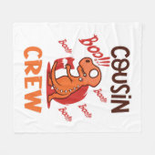 Couverture Polaire Costume Éffrayant Dinosaure Halloween à l'équipage (Devant (Horizontal))