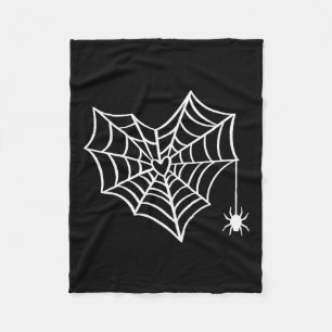 Couverture Polaire Costume Éffrayant Halloween Heart Spider Web