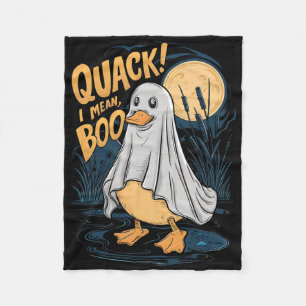 Couverture Polaire Costume Fantôme Cute Canard Quack I Signifie Boo É