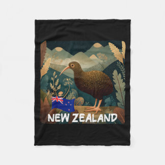 Couverture Polaire Costume graphique kiwi pour les amateurs de Nouvel
