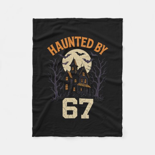 Couverture Polaire Costume Halloween 67 Meme Hanté  (Devant)