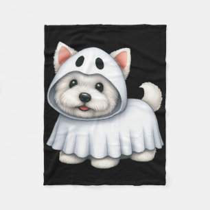Couverture Polaire Costume Halloween Chien Westin Ghost West Terrier