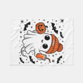 Couverture Polaire Costume Halloween Fantôme mignonne Toddler Enfants (Devant (Horizontal))