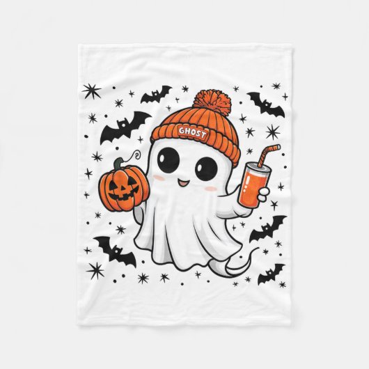 Couverture Polaire Costume Halloween Fantôme mignonne Toddler Enfants (Devant)