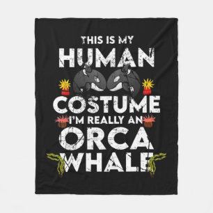 Couverture Polaire Costume Hilarié Orca Halloween