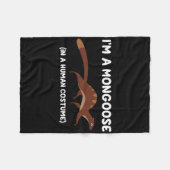 Couverture Polaire Costume mongole drôle Halloween Graphique (Devant (Horizontal))