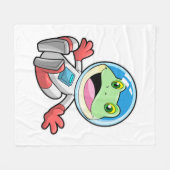 Couverture Polaire Costume spatial de l'astronaute de grenouille (Devant (Horizontal))
